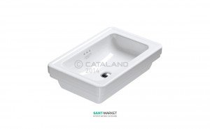 Раковина для ванної накладна Catalano Canova Royal без відп. під змішувач 60х46 см біла 160ACV00