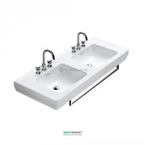 Раковина для ванной подвесная Catalano Canova Royal 125x54 см 2 отв. под смеситель  белая 1125CV00