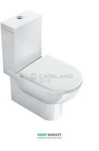 Унитаз напольный компакт Catalano SFERA 62х35 см белый 1MPSFN00