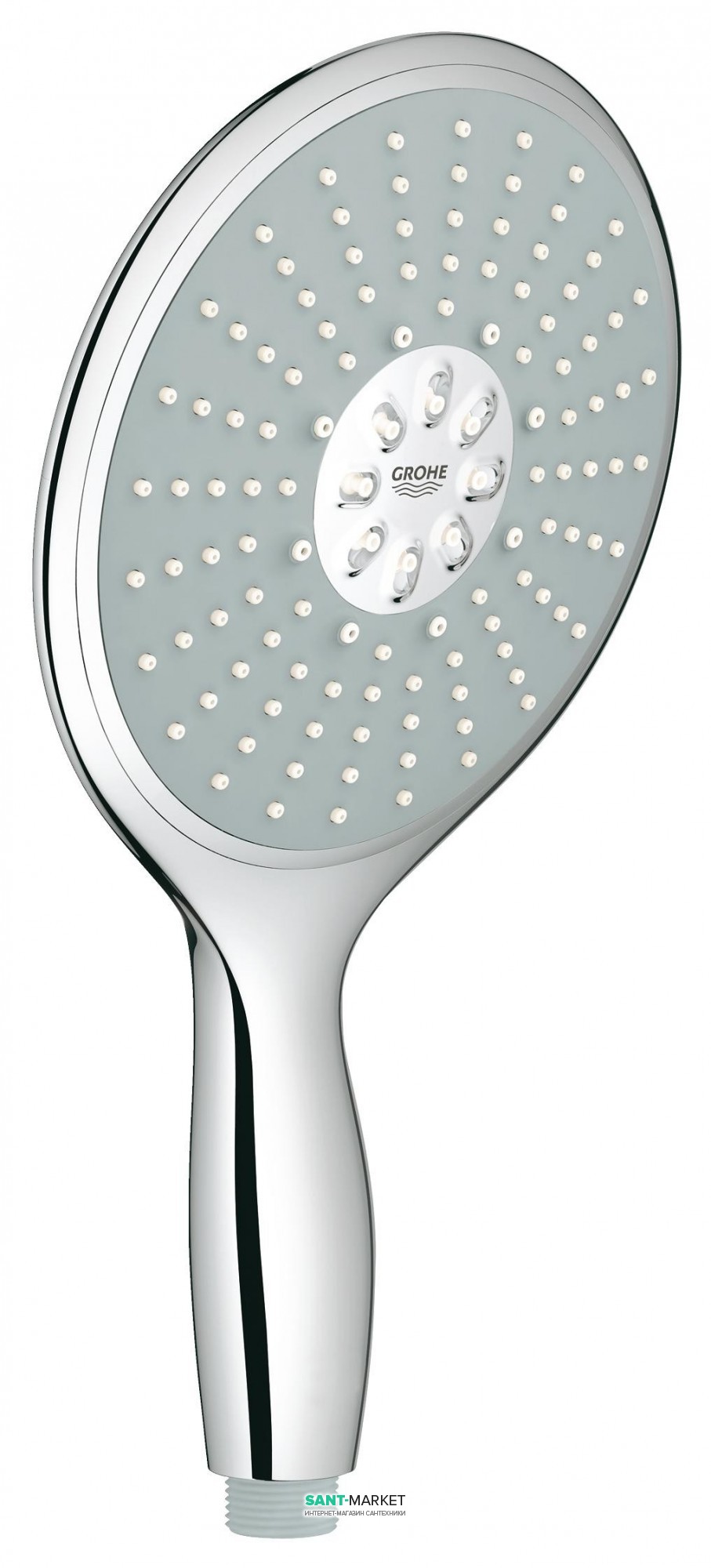 Душевая лейка Grohe коллекция Power&Soul 160 (4 режима струи) с ограничением расхода воды хром 27675000