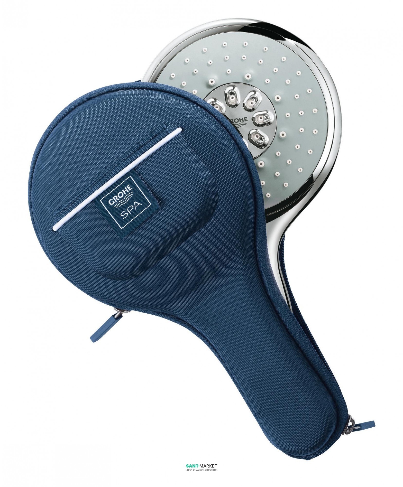 Душевая лейка Grohe коллекция Power&Soul 130 (4 режима) дорожный набор хром 27962000