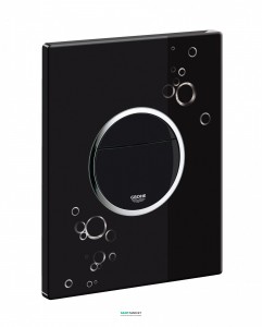 Кнопка змиву Grohe для унітазу Grohe Nova Cosmopolitan Print (3 режими змиву) чорний глянець 38847KI0