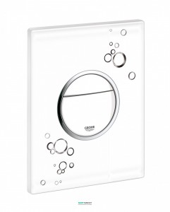 Клавиша смыва Grohe для унитаза Grohe Nova Cosmopolitan Print (3 режима смыва) белый глянец 38847LI0