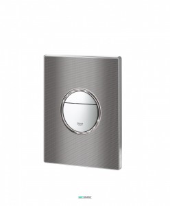 Клавиша смыва Grohe для унитаза Grohe Nova Cosmopolitan Print (3 режима смыва) хром/черная графика 38847XG0