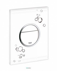 Кнопка змиву Grohe для унітазу Grohe Nova Cosmopolitan Print (3 режими змиву) білий глянець 38847LI0