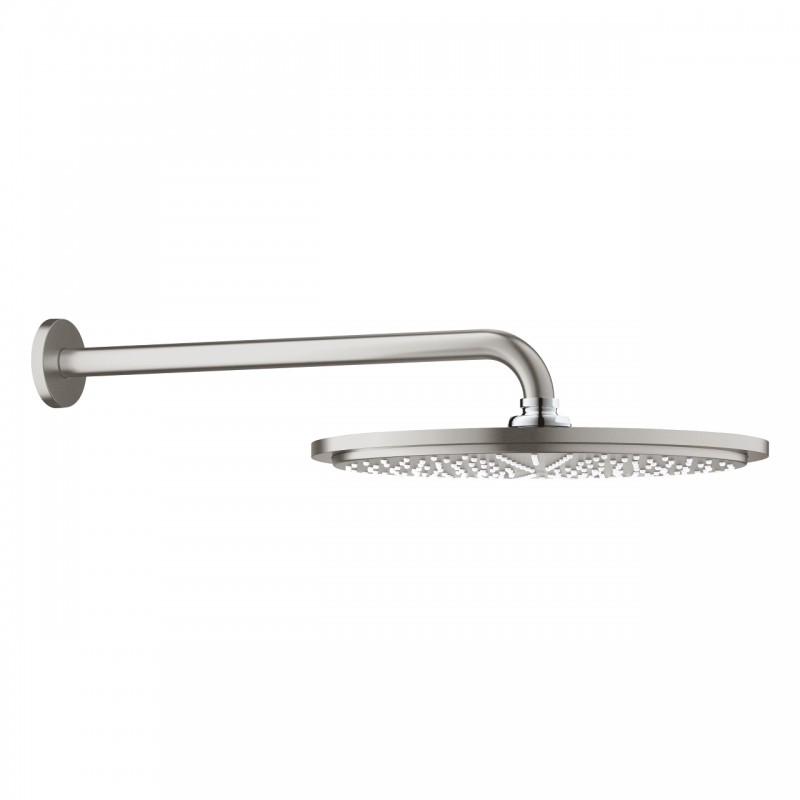 Верхний душ с тропическим душем Grohe коллекция Rainshower Cosmopolitan суперсталь 26066DC0