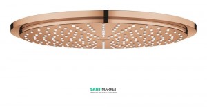 Лейка для верхнего душа с тропическим душем Grohe коллекция Rainshower Cosmopolitan Metal теплый закат 27477DA0