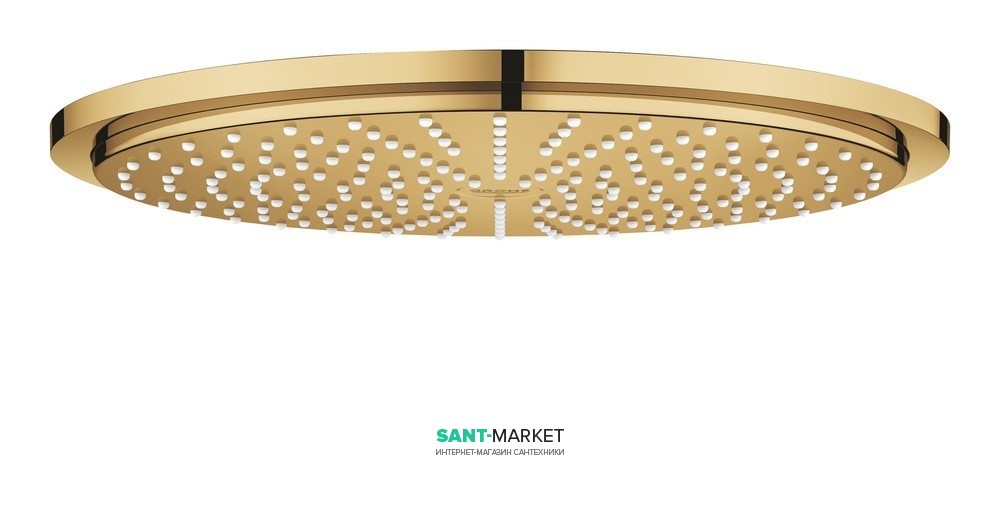 Лейка для верхнього душа з тропічним душем Grohe колекція Rainshower Cosmopolitan Metal холодний світанок 27477GL0