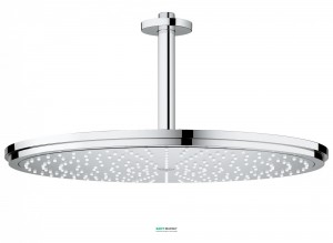 Верхний душ с потолочный кронштейном Grohe Rainshower 40 см хром 26256000