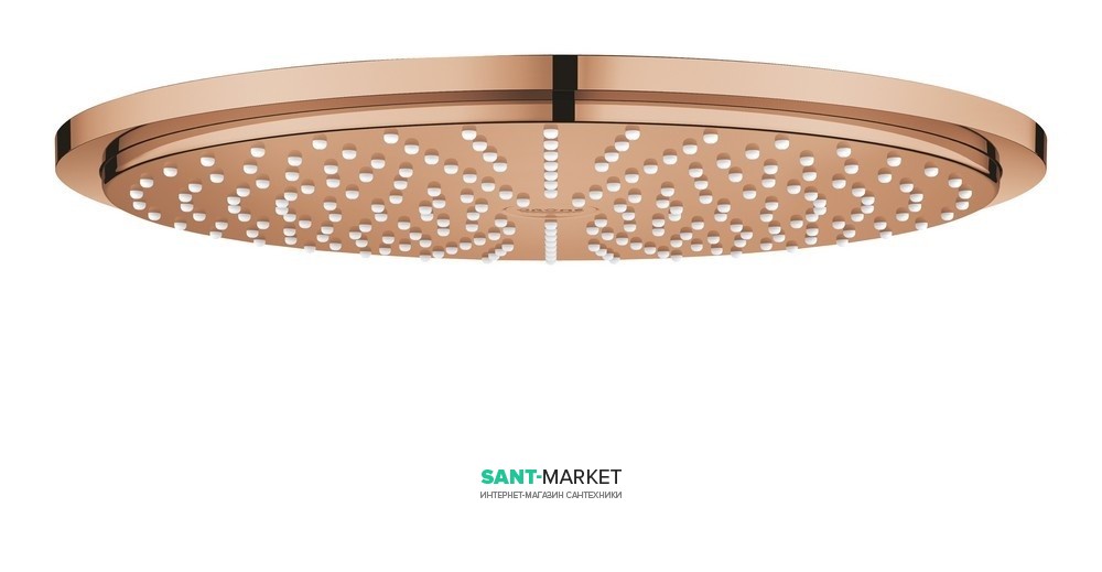 Лейка для верхнього душа з тропічним душем Grohe колекція Rainshower Cosmopolitan Metal теплий захід 27477DA0