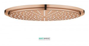 Лейка для верхнього душа з тропічним душем Grohe колекція Rainshower Cosmopolitan Metal теплий захід 27477DA0