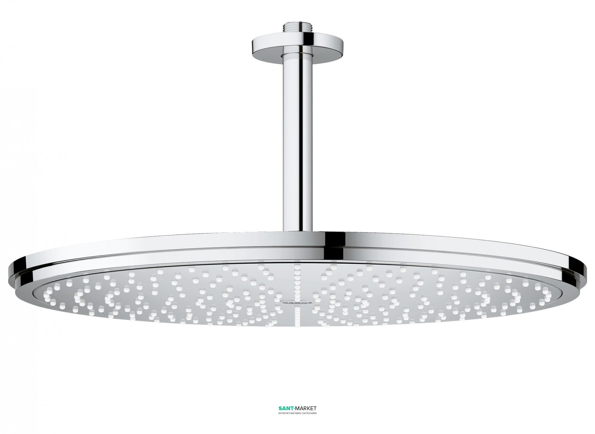 Верхній душ з стельовий кронштейном Grohe Rainshower 40 см хром 26256000