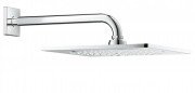 Верхний душ с кронштейном Grohe  Rainshower F-series 25.4х25.4см с ограничением расхода воды хром 26070000