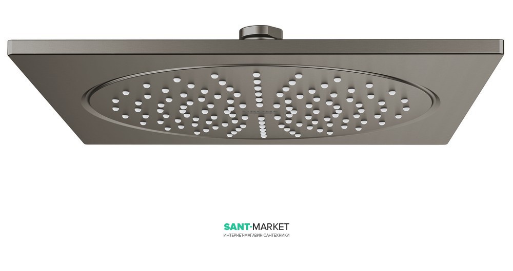 Лейка для верхнього душа з тропічним душем Grohe колекція Rainshower F-Series матовий графіт 27271AL0