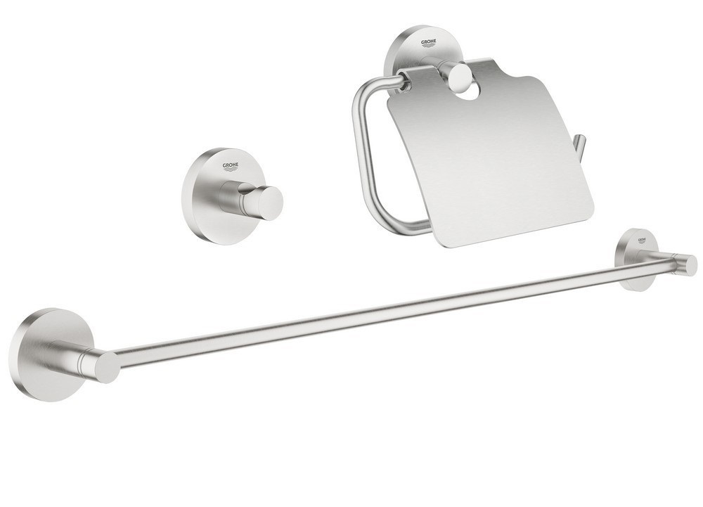 Набор аксессуаров Grohe Essentials 3 предмета суперсталь 40775DC1