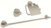 Набір аксесуарів Grohe Essentials 3 предмета нікель 40775EN1