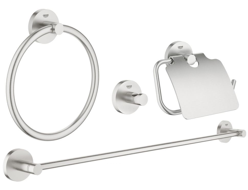 Набір аксесуарів Grohe Essentials 4 предмета суперсталь 40776DC1