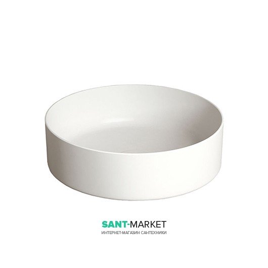 Раковина для ванной накладная Cielo Shui 40 см без отв. под смеситель белая SHCOLAT40
