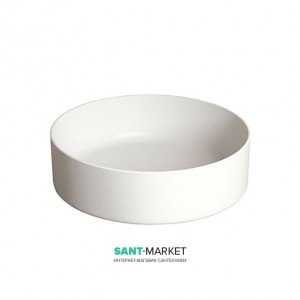 Раковина для ванної накладна Cielo Shui 40 см без відп. під змішувач біла SHCOLAT40