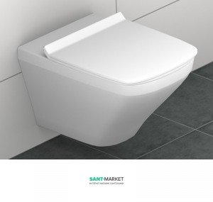 Унітаз підвісний без обідка Duravit DuraStyle 255109000 + Сидіння 0063790000 + кріплення 0065000000