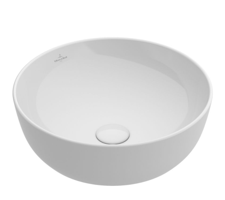 Раковина для ванної накладна Villeroy & Boch ARTIS 43 см без відп. під змішувач альпін-білий 417943R1