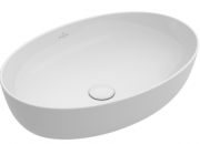 Раковина для ванной накладная Villeroy&Boch ARTIS 61x41 см без отв. под смеситель альпин белая 419861R1