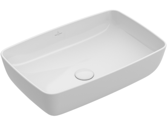 Раковина для ванной накладная Villeroy&Boch ARTIS 58x38x12.5 см без отв. под смеситель альпин белая 417258R1