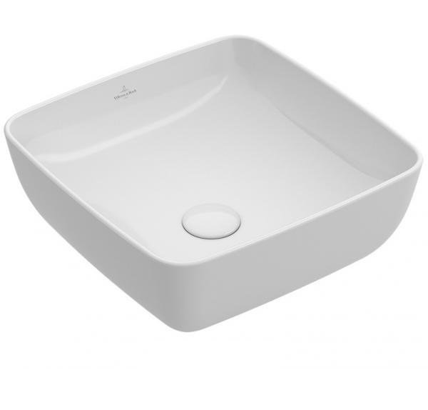Раковина для ванної накладна Villeroy & Boch ARTIS 41x41 см без відп. під змішувач альпін біла 417841R1