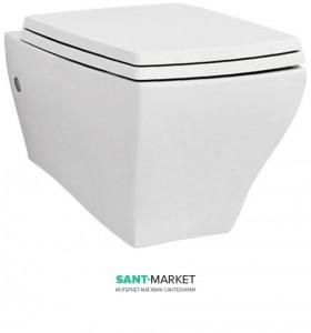 Унитаз подвесной ArtCeram Jazz 360х540 см белый JZV001 + Крепления для подвесного унитаза ArtCeram