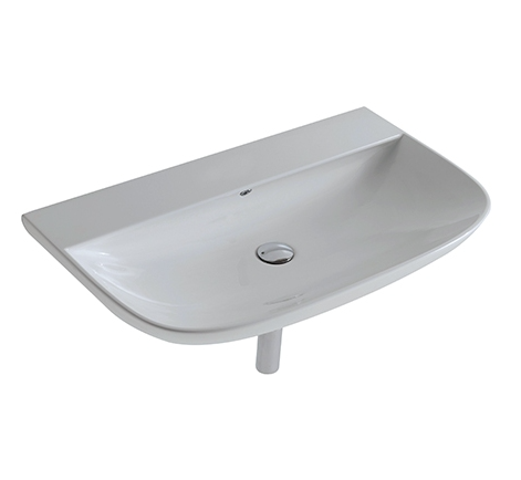 Раковина для ванної підвісна Globo STOCKHOLM 60x50x12 см без отворів під змішувач біла LA060.BI