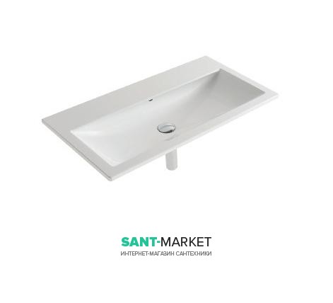 Раковина для ванной подвесная Globo STOCKHOLM 84x45x13 см без отверстий под смеситель белая  LA084.BI