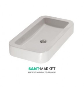 Раковина для ванной подвесная Globo STONE 72x40x11 см без отверстий под смеситель белая  SS024.BI