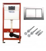 Система инсталляции для подвесного унитаза TECE base 4 в 1 (инсталляция + крепление + прокладка + кнопка хром) 9400006