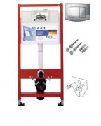 Система инсталляции для подвесного унитаза TECE base 4 в 1 (инсталляция + крепление + прокладка + кнопка хром) 9400005