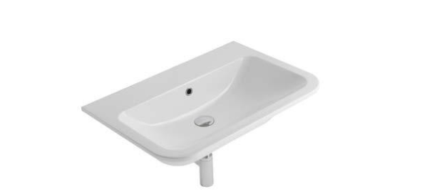 Раковина для ванної підвісна Globo STONE 70x48x16.5 см без отворів під змішувач біла SSN06.BI