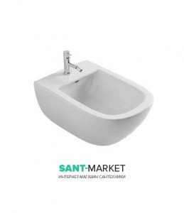 Биде подвесное Globo STOCKHOLM 58x37x29 см 1 отв. под смеситель с крепежами белое LAS09.BI