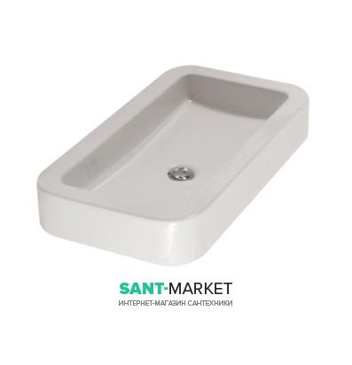 Раковина для ванной подвесная Globo STONE 72x40x11 см без отверстий под смеситель белая  SS024.BI