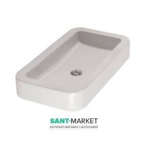 Раковина для ванной подвесная Globo STONE 72x40x11 см без отверстий под смеситель белая  SS024.BI