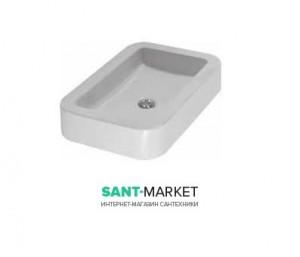 Раковина для ванной подвесная Globo STONE  60x40x12 см без отверстий под смеситель белая  SS060.BI