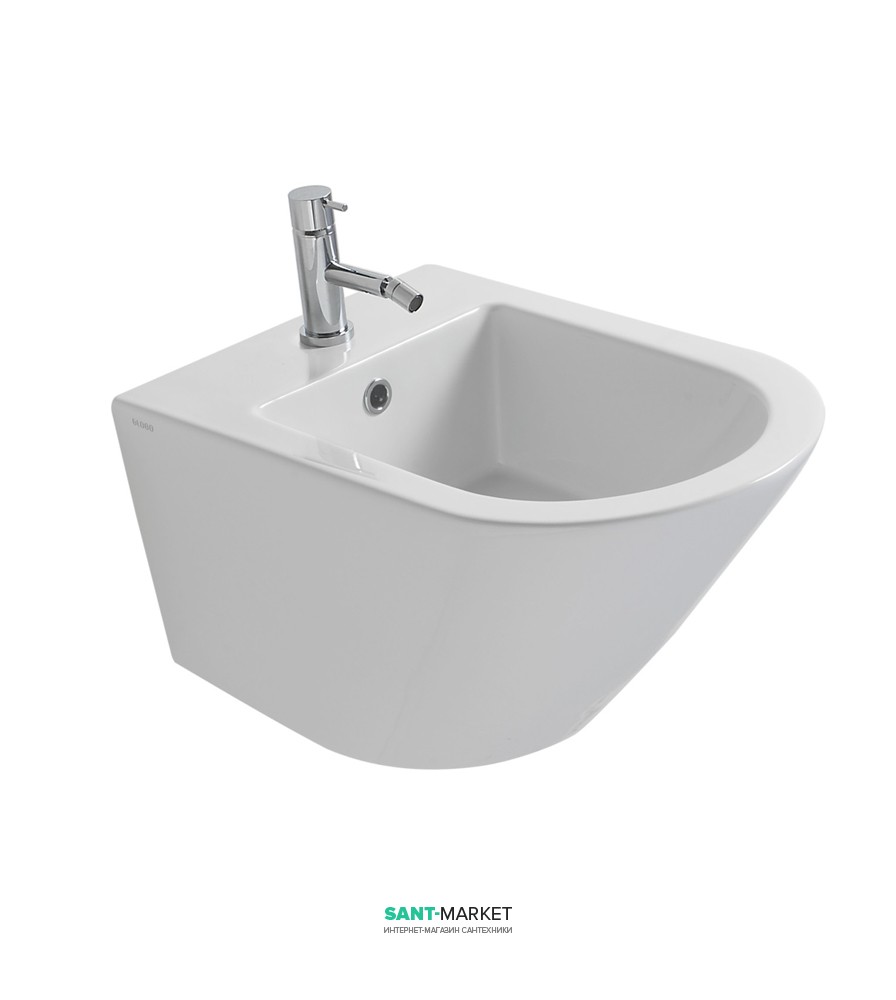 Біде підвісне Globo FORTY3 52x36 см 1 відп. під змішувач біле FOS10.BI