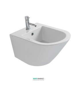 Біде підвісне Globo FORTY3 52x36 см 1 відп. під змішувач біле FOS10.BI