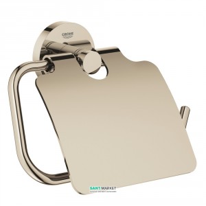 Тримач туалетного паперу Grohe Essentials з кришкою полірований нікель 40367BE1
