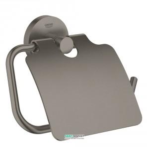 Тримач туалетного паперу Grohe Essentials з кришкою матовий графіт 40367AL1