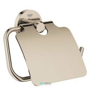 Держатель туалетной бумаги Grohe Essentials с крышкой полированный никель 40367BE1