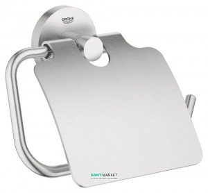 Тримач туалетного паперу Grohe Essentials з кришкою суперсталь 40367DC1