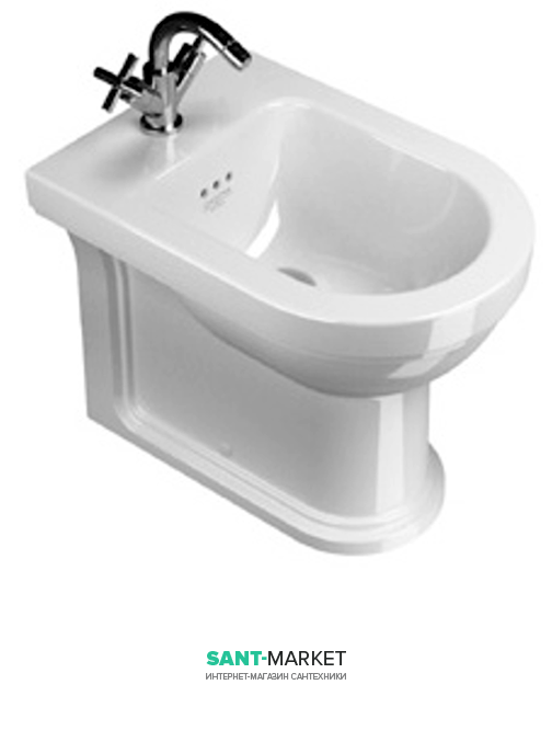 Биде напольное Catalano CANOVA ROYAL 1 отв. под смеситель белое 36х53 см 1BICR00