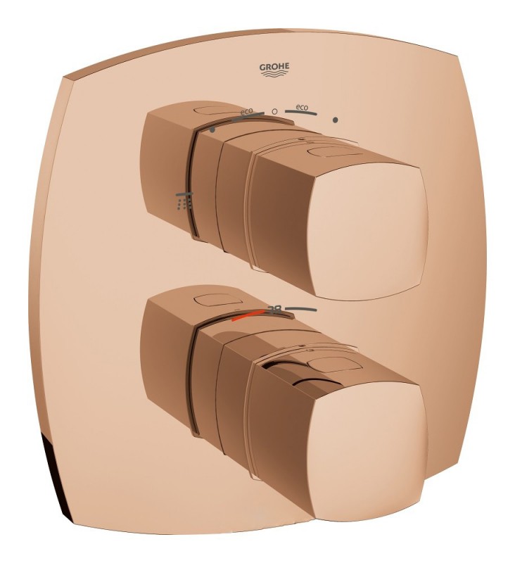 Змішувач з термостатом прихований (вбудований) Grohe колекція Grandera теплий захід 19937DA0