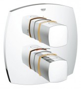 Смеситель с термостатом скрытый (встраиваемый) Grohe коллекция Grandera хром/золото 19948IG0