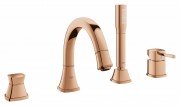 Смеситель однорычажный на борт ванны с душем Grohe Grandera теплый закат 19936DA0