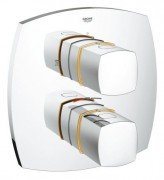 Смеситель с термостатом скрытый (встраиваемый) Grohe коллекция Grandera хром/золото 19948IG0